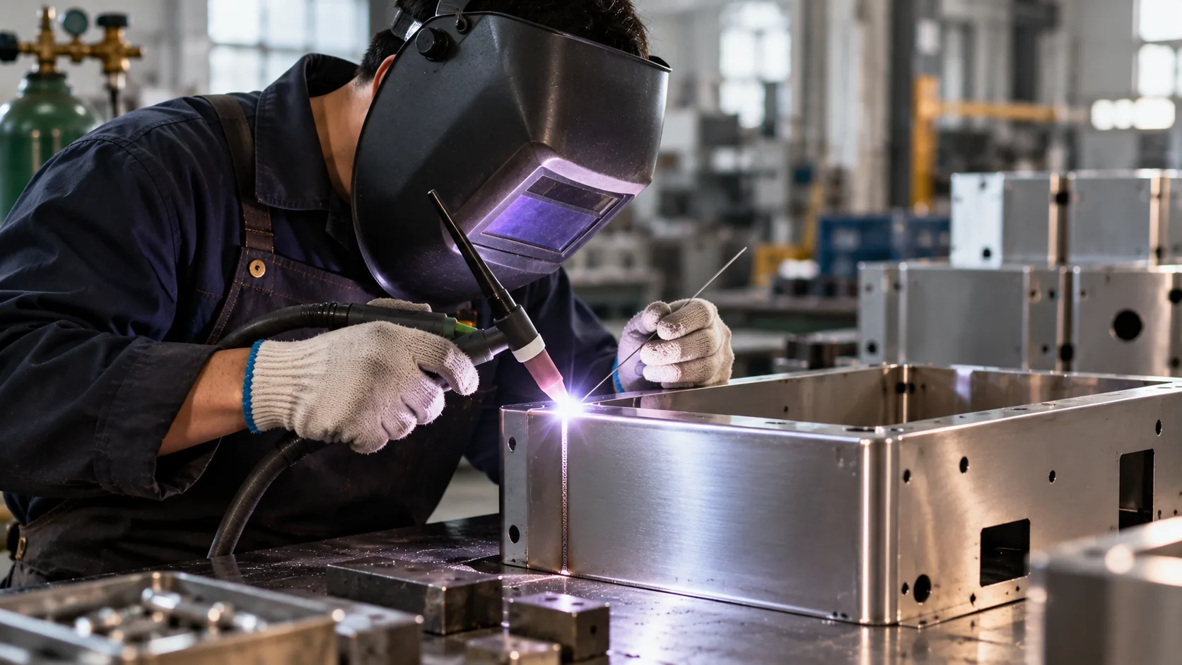 板金への手動アーク溶接 — MIGおよびTIG精密溶接サービス — WERIX Metal factory and team photos 板金への手動アーク溶接 — MIGおよびTIG精密溶接サービス